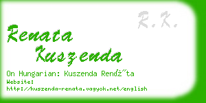 renata kuszenda business card